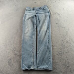 Levis 511 Jeans Mens 30x32 Blue Light Wash Slim Stretch Denim High Rise Faded